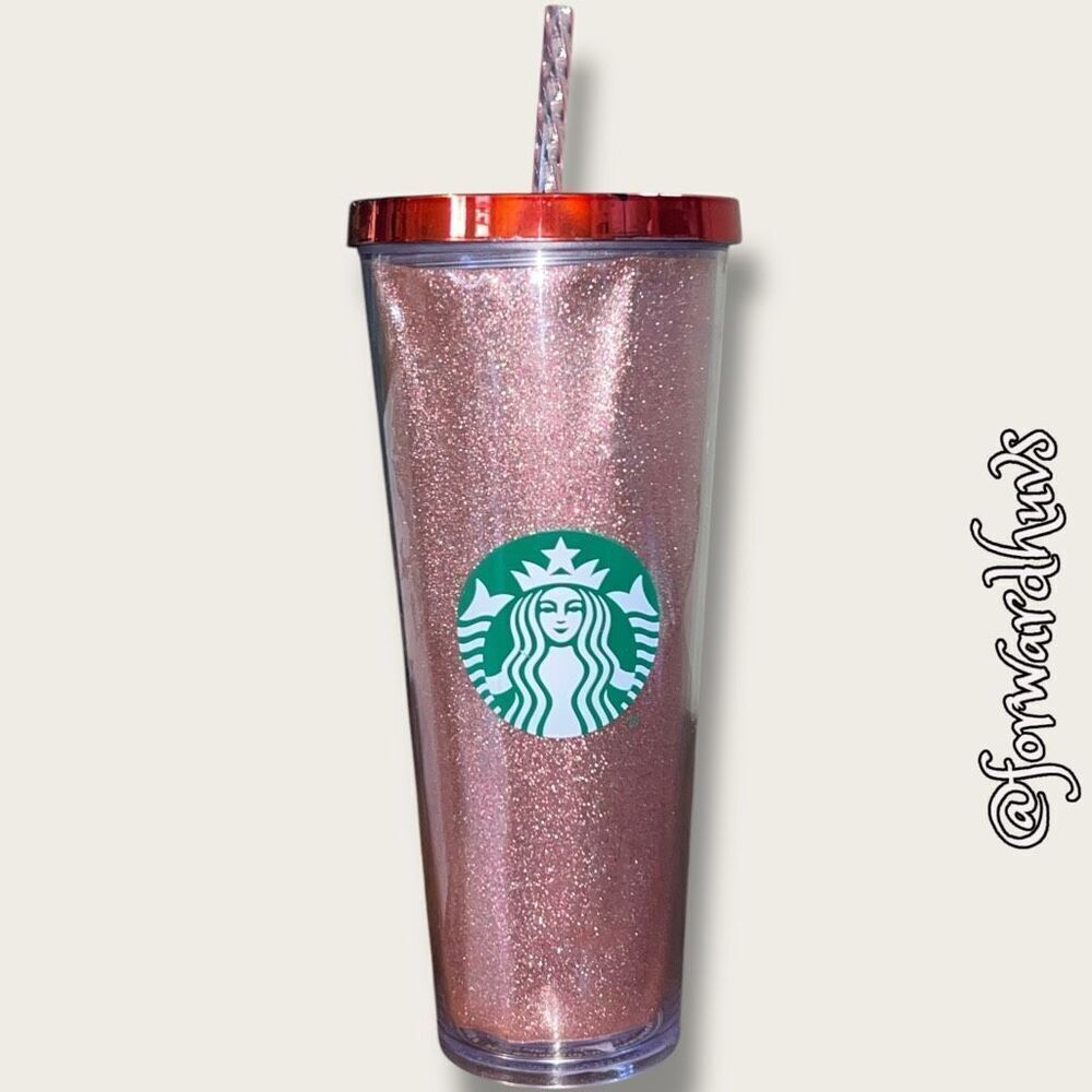 Red Sparkly Starbucks Travel Mug – 24 Ounce